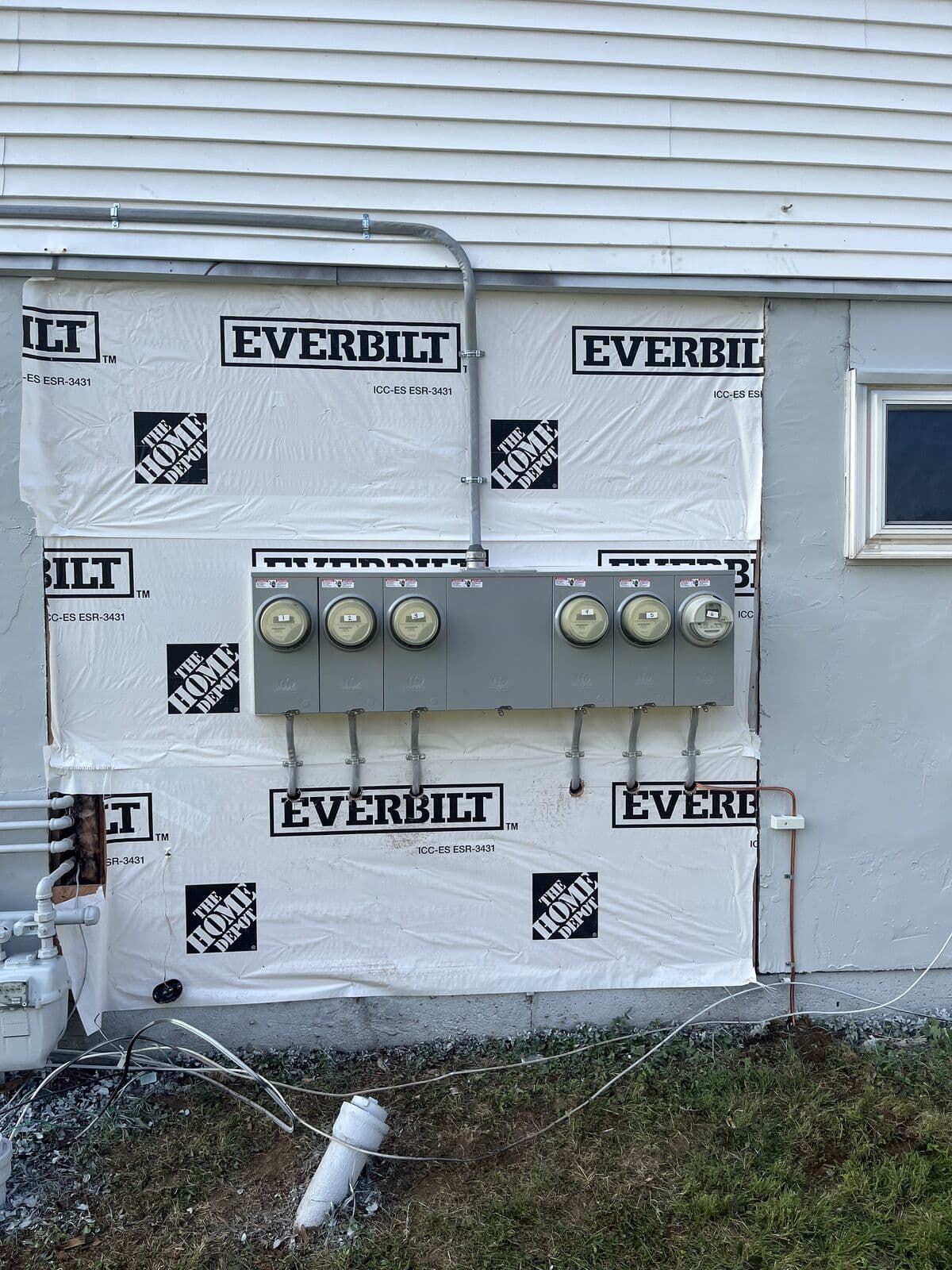 After: Multi-meter service upgrade